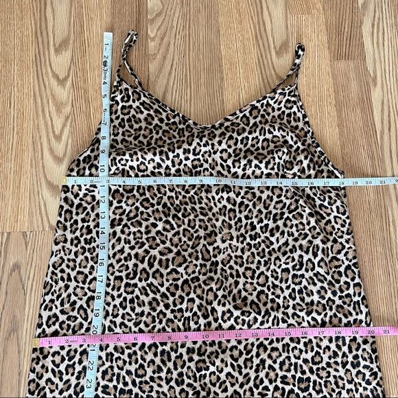 Leopard Midi Slip Dress - Picture 6 of 10